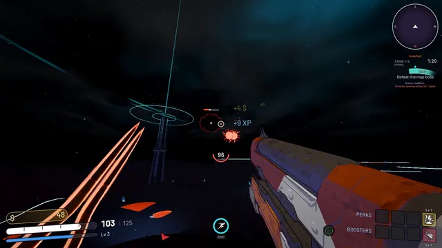 Firing at drones across the map